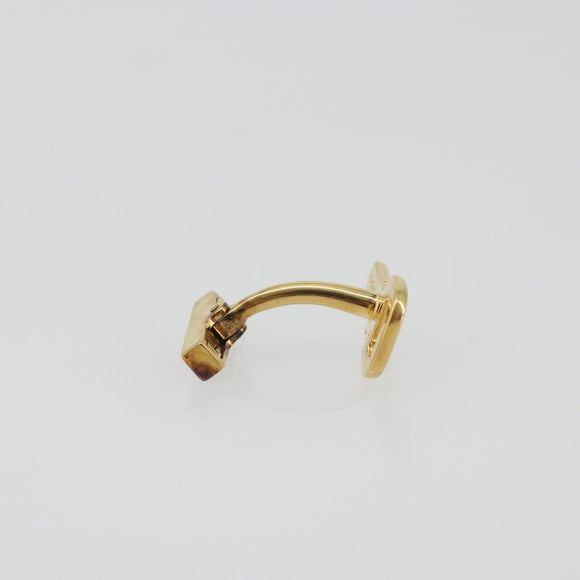 LOUIS VUITTON Padlock Cufflinks Cuffs metal Gold LV Auth 195158