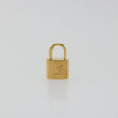 LOUIS VUITTON Padlock Cufflinks Cuffs metal Gold LV Auth 195158-2