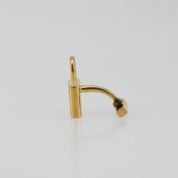 LOUIS VUITTON Padlock Cufflinks Cuffs metal Gold LV Auth 195158