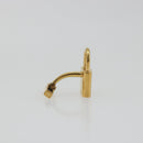 LOUIS VUITTON Padlock Cufflinks Cuffs metal Gold LV Auth 195158-5
