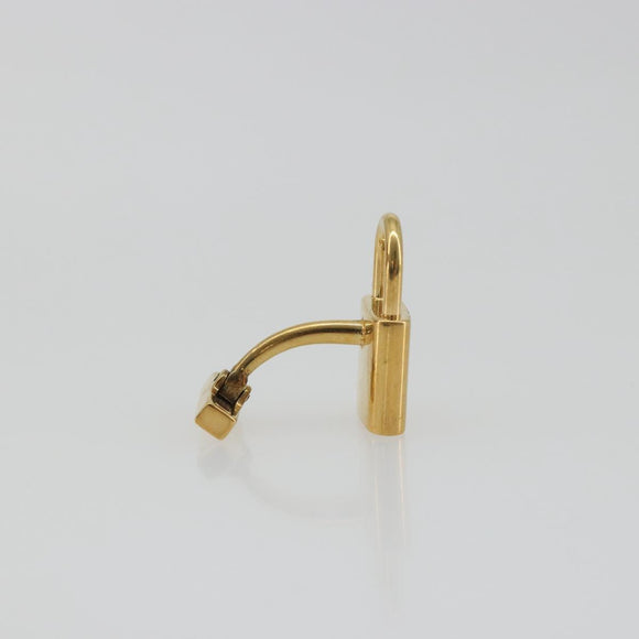 LOUIS VUITTON Padlock Cufflinks Cuffs metal Gold LV Auth 195158