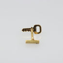 LOUIS VUITTON Padlock Cufflinks Cuffs metal Gold LV Auth 195158-9