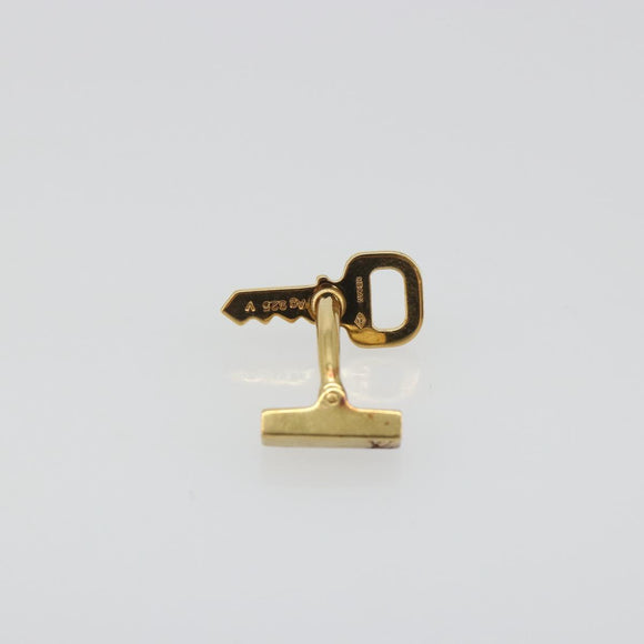 LOUIS VUITTON Padlock Cufflinks Cuffs metal Gold LV Auth 195158
