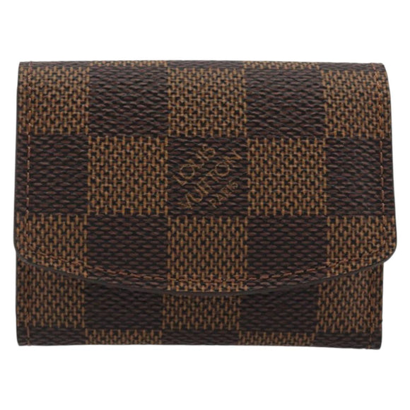 LOUIS VUITTON Damier Ebene Cuff Case LV Auth 195159