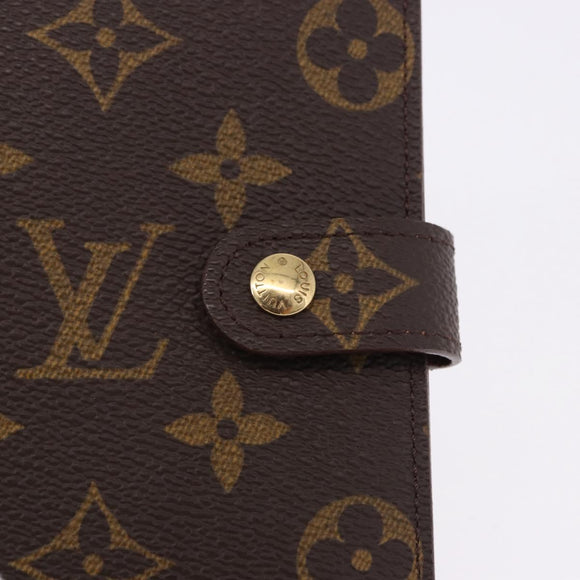 LOUIS VUITTON Monogram Agenda PM Day Planner Cover R20005 LV Auth 195160A