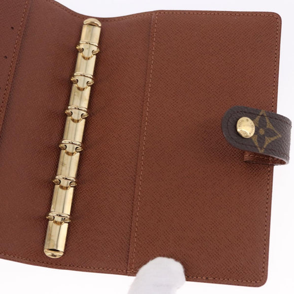 LOUIS VUITTON Monogram Agenda PM Day Planner Cover R20005 LV Auth 195160A