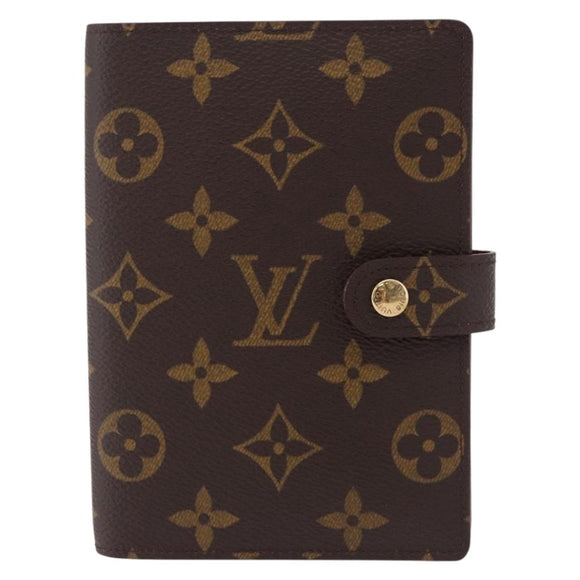 LOUIS VUITTON Monogram Agenda PM Day Planner Cover R20005 LV Auth 195160A