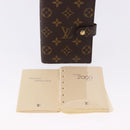 LOUIS VUITTON Monogram Agenda PM Day Planner Cover R20005 LV Auth 195160A-25