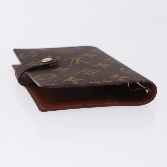 LOUIS VUITTON Monogram Agenda PM Day Planner Cover R20005 LV Auth 195160A