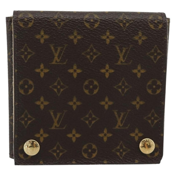 LOUIS VUITTON Monogram Jewelry Case Jewelry Box LV Auth 195161