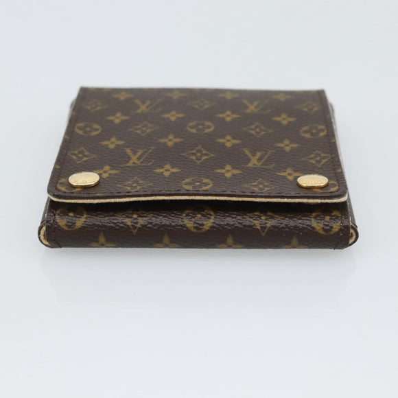 LOUIS VUITTON Monogram Jewelry Case Jewelry Box LV Auth 195161