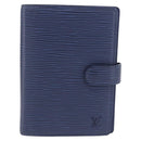 LOUIS VUITTON Epi Agenda PM Day Planner Cover Blue LV Auth 195162V-2