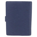 LOUIS VUITTON Epi Agenda PM Day Planner Cover Blue LV Auth 195162V-3
