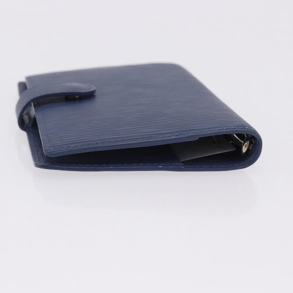 LOUIS VUITTON Epi Agenda PM Day Planner Cover Blue LV Auth 195162V