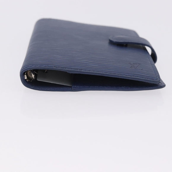 LOUIS VUITTON Epi Agenda PM Day Planner Cover Blue LV Auth 195162V