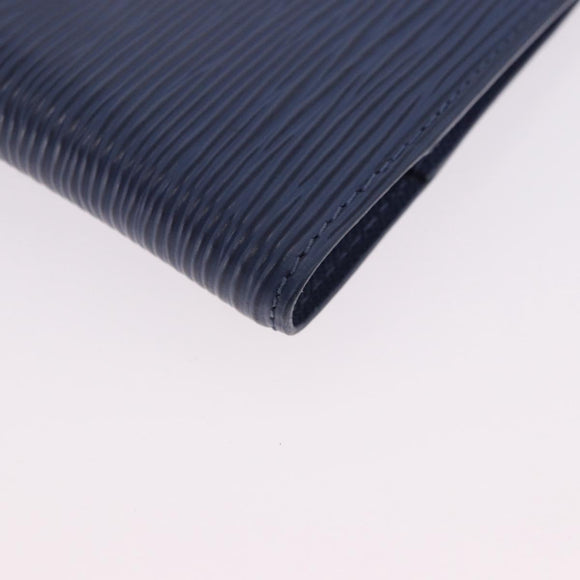 LOUIS VUITTON Epi Agenda PM Day Planner Cover Blue LV Auth 195162V