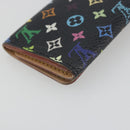 LOUIS VUITTON Monogram Multicolor Multicles 4 Key Case Black M93732 Auth 195163-11