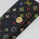 LOUIS VUITTON Monogram Multicolor Multicles 4 Key Case Black M93732 Auth 195163-13