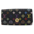 LOUIS VUITTON Monogram Multicolor Multicles 4 Key Case Black M93732 Auth 195163-2