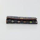 LOUIS VUITTON Monogram Multicolor Multicles 4 Key Case Black M93732 Auth 195163-7
