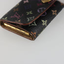 LOUIS VUITTON Monogram Multicolor Multicles 4 Key Case Black M93732 Auth 195163-9