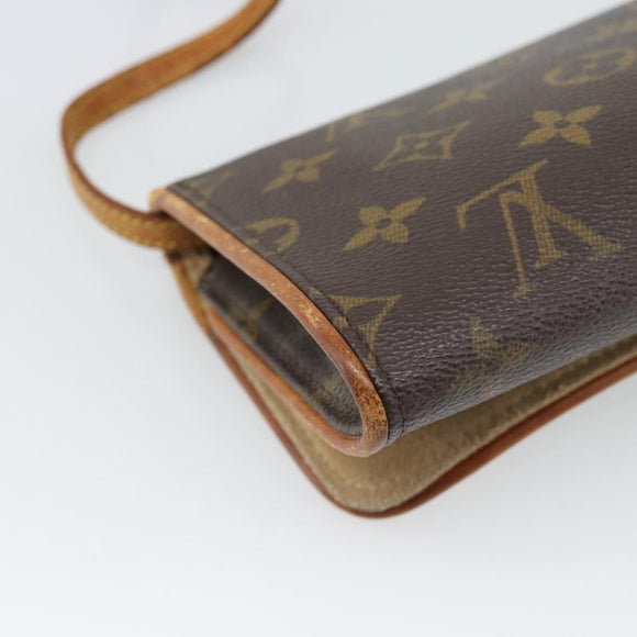 LOUIS VUITTON Monogram Pochette Twin GM Shoulder Bag M51852 LV Auth 195167