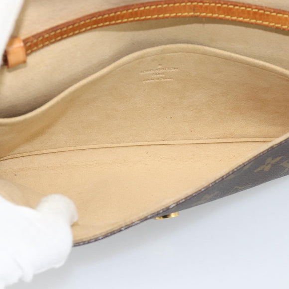 LOUIS VUITTON Monogram Pochette Twin GM Shoulder Bag M51852 LV Auth 195167