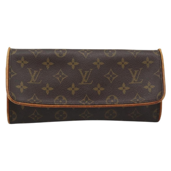 LOUIS VUITTON Monogram Pochette Twin GM Shoulder Bag M51852 LV Auth 195167