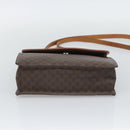 CELINE Macadam Canvas Hand Bag PVC Leather 2way Brown Gold Auth 195169-5