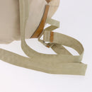 PRADA Backpack Nylon Beige Silver Auth 195170-10