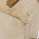 PRADA Backpack Nylon Beige Silver Auth 195170-18