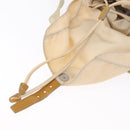 PRADA Backpack Nylon Beige Silver Auth 195170-24