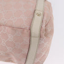 GUCCI GG Canvas Tote Bag Pink Gold 130736 Auth 195171-11