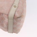 GUCCI GG Canvas Tote Bag Pink Gold 130736 Auth 195171-13