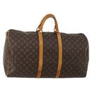 LOUIS VUITTON Monogram Keepall 55 Boston Bag M41424 LV Auth 195172-1