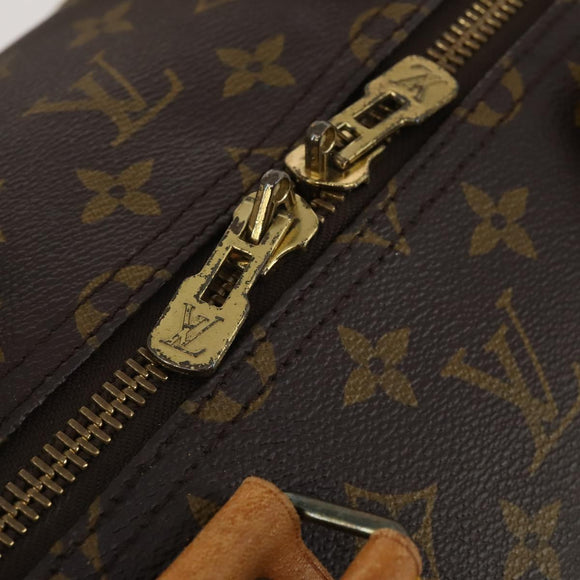 LOUIS VUITTON Monogram Keepall 55 Boston Bag M41424 LV Auth 195172