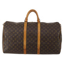 LOUIS VUITTON Monogram Keepall 55 Boston Bag M41424 LV Auth 195172-13