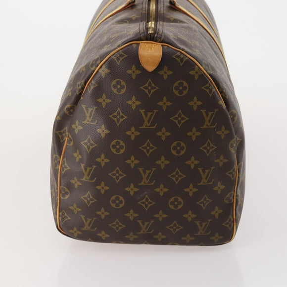 LOUIS VUITTON Monogram Keepall 55 Boston Bag M41424 LV Auth 195172