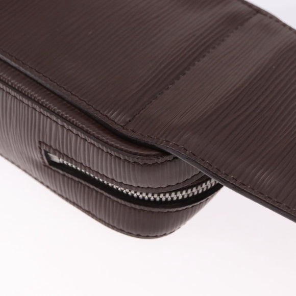 LOUIS VUITTON Epi Geronimos Body Bag SPO Brown LV Auth 195176V