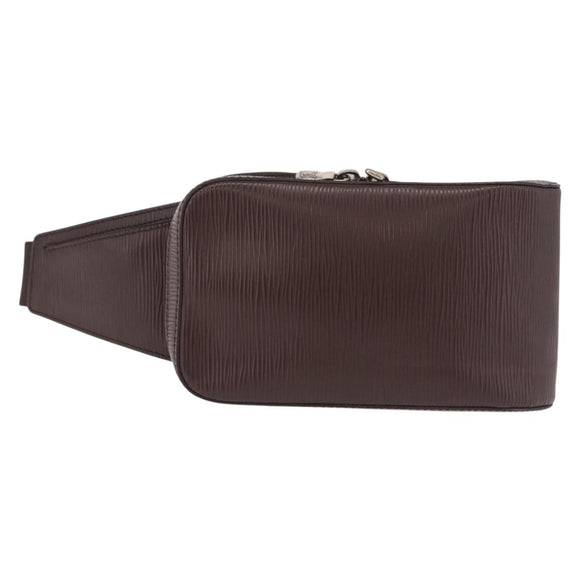 LOUIS VUITTON Epi Geronimos Body Bag SPO Brown LV Auth 195176V