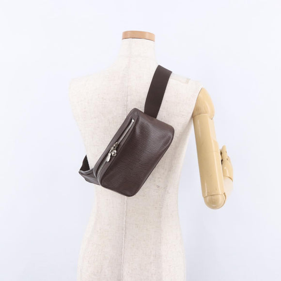 LOUIS VUITTON Epi Geronimos Body Bag SPO Brown LV Auth 195176V