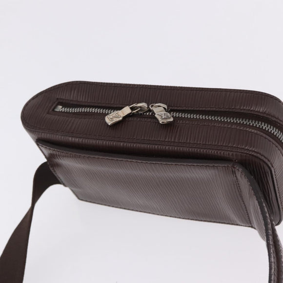 LOUIS VUITTON Epi Geronimos Body Bag SPO Brown LV Auth 195176V