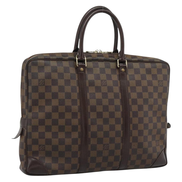 LOUIS VUITTON Damier Grafitte Porte Documents Voyage Bag N41125 LV Auth 195178