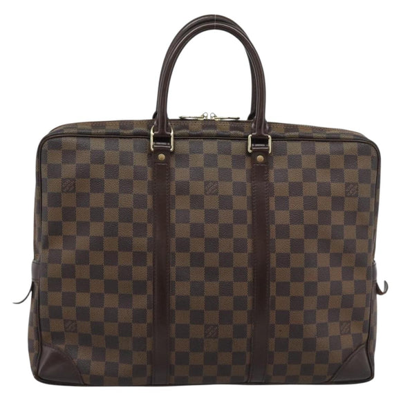 LOUIS VUITTON Damier Grafitte Porte Documents Voyage Bag N41125 LV Auth 195178