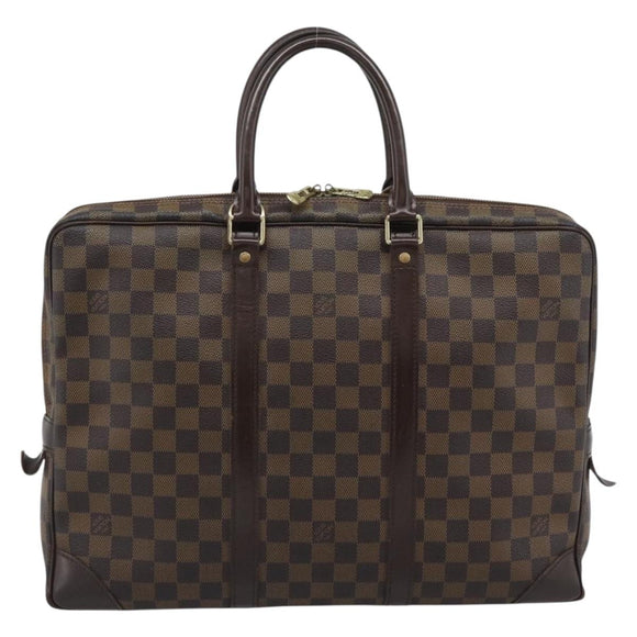 LOUIS VUITTON Damier Grafitte Porte Documents Voyage Bag N41125 LV Auth 195178