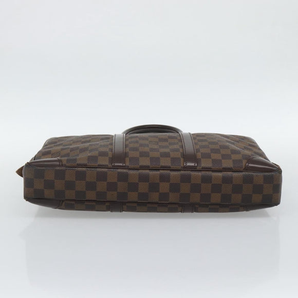 LOUIS VUITTON Damier Grafitte Porte Documents Voyage Bag N41125 LV Auth 195178