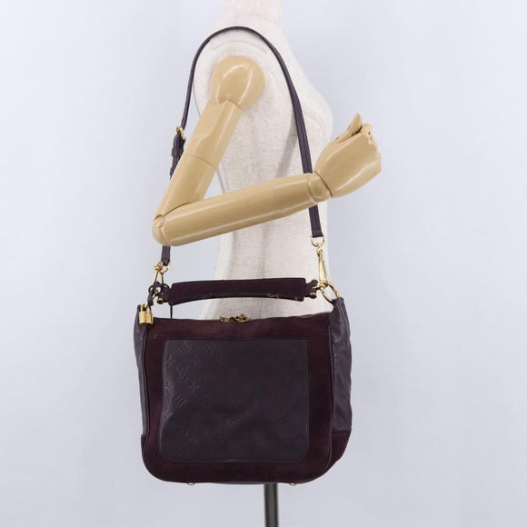 LOUIS VUITTON Monogram Empreinte Audacieuse PM Bag 2way Orb M40583 Auth 195179