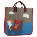 GUCCI GG Supreme Children's Tote Bag PVC Beige 605831 Auth 195180M-1