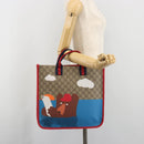 GUCCI GG Supreme Children's Tote Bag PVC Beige 605831 Auth 195180M-20