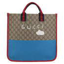 GUCCI GG Supreme Children's Tote Bag PVC Beige 605831 Auth 195180M-3